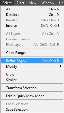 ابزار refine edge