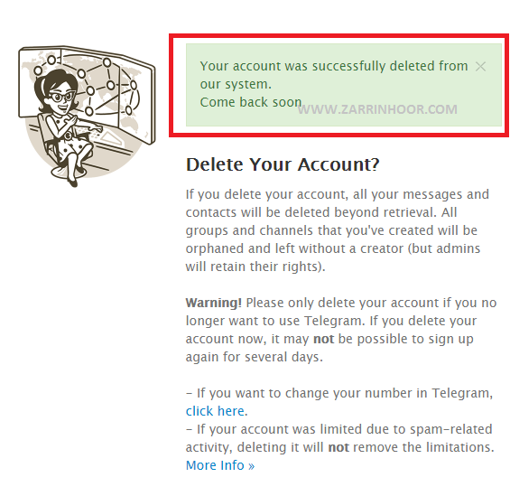 آموزش حذف اکانت تلگرام |Delete Telegram Account