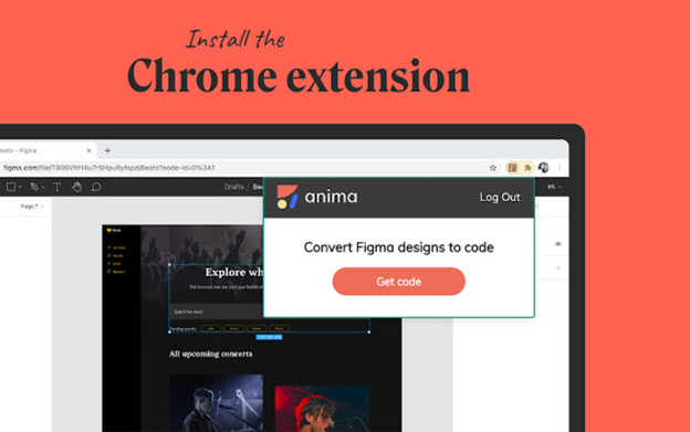  Anima’s Chrome extension for Figma
