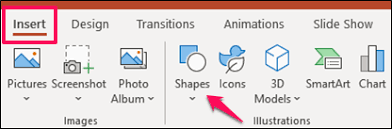 وارد کردن عکس در Shape پاورپوینت