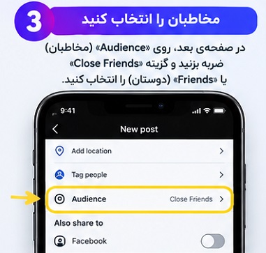 مخاطبان را انتخاب کنید