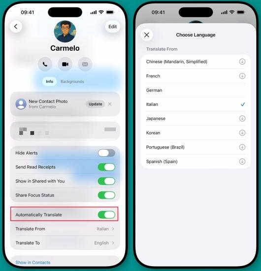 فعال کردن Automatically Translate